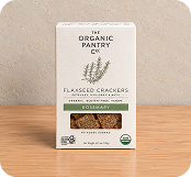 Organic Pantry Rosemary Flaxseed Crackers