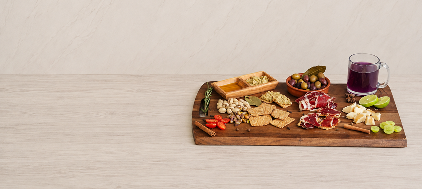 Gran Reserva Terra & Umami: Premium Celebration Gift Box on table 